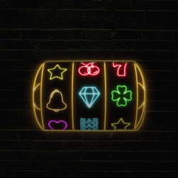 Casino Slot Machine Spinning Jackpot GIF