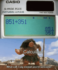 Casio Calculator Moana GIF