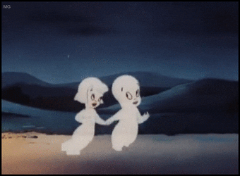 Casper And Nicole Ghost Walking Together GIF