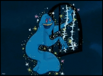 Casper Ghost Plays Electric Harp GIF