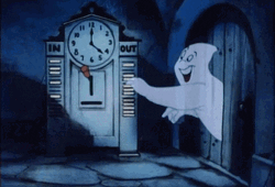 Casper Ghost Time Out And Gets Out GIF