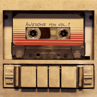 Cassette Tape Saying Awesome Mix Vol 1 GIF