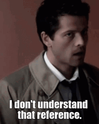 Castiel Don't Understand That Refer Reference GIF