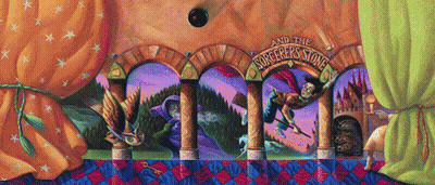 Castle Painting With And The Sorcerer's Stone GIF