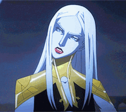 Castlevania Carmilla Hair Flip GIF