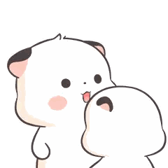 Cat And Dog Kissing With Heart Sticker