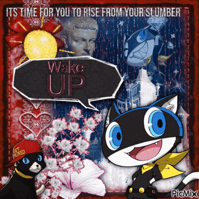 Cat And Dog Speech Bubble Wake Up GIF