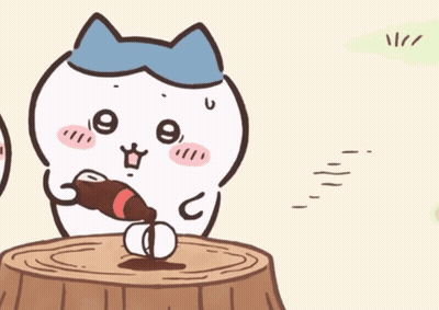 Cat And Rabbit Playing With Bottle GIF