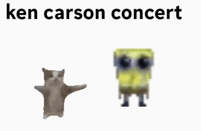 Cat And Spongebob At Ken Carson Concert GIF