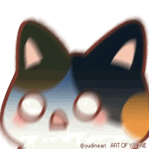 Cat Art Of Yudine Sticker