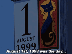 Cat August Calendar GIF