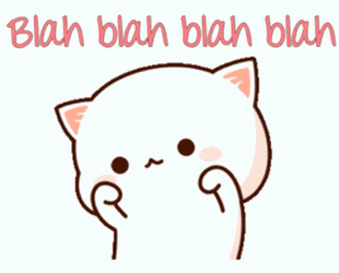 Cat Blah GIF