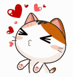Cat Blow Kiss  GIF