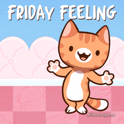 Cat Breakdancing Friday Feeling GIF