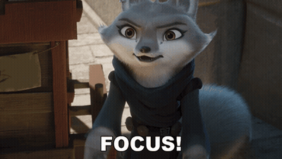 Cat Close Up Saying Focus GIF