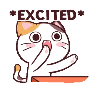 Cat Covering Face With Paw Excited Sticker