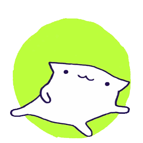 Cat Drawing With Full Text Sticker