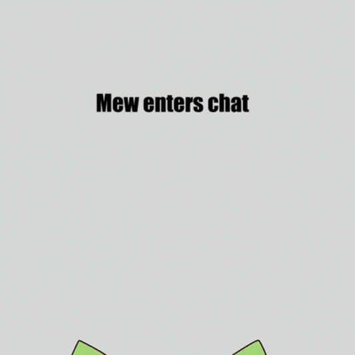 Cat Drawing With Mew Enters Chat GIF