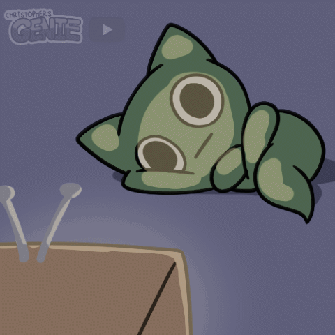 Cat Drawing With Words Christopher's Genie GIF