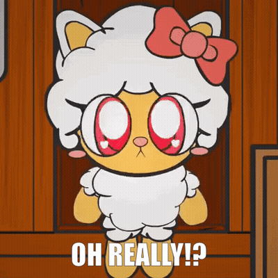 Cat Dressed As Sheep Saying Oh Really GIF