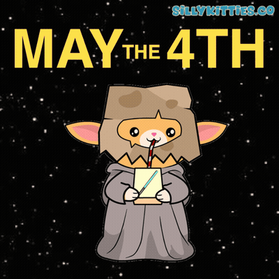 Cat Drinking Through Straw May The 4Th GIF