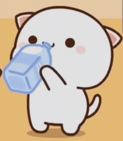 Cat Drinking Water From Bottle GIF