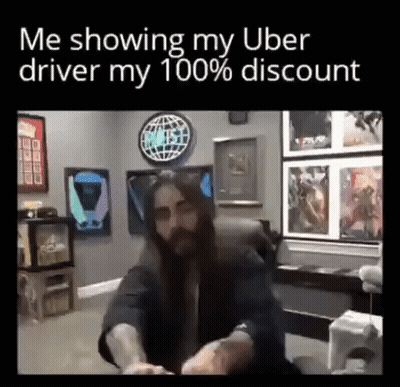 Cat Driving Car Your Ride Is Outside GIF