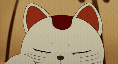 Cat Eating Noodles With Fork In Mouth GIF