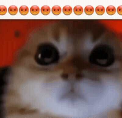 Cat Face Close Up With Smiley Faces GIF