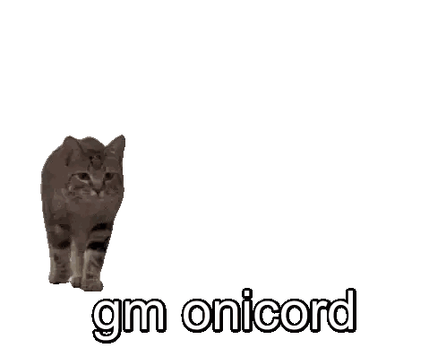 Cat Face With GM Onicord Sticker