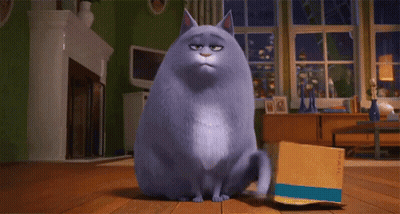 Cat From Secret Life of Pets Playing With Tennis Ball