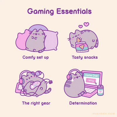 Cat Gaming Essentials GIF