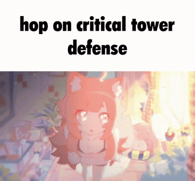 Cat Girl Hop On Critical Tower Defense GIF