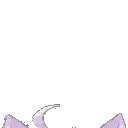 Cat Girl With Purple Hair And Ears Sticker