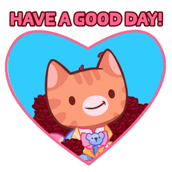 Cat Giving Kisses Have A Good Day Love GIF
