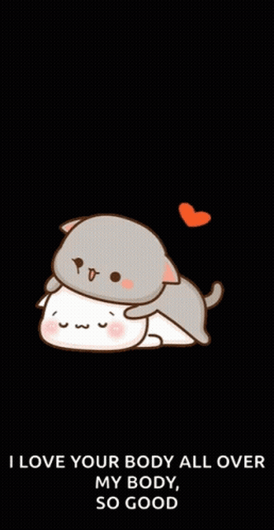 Cat Giving Massage Saying I Love Your Body GIF