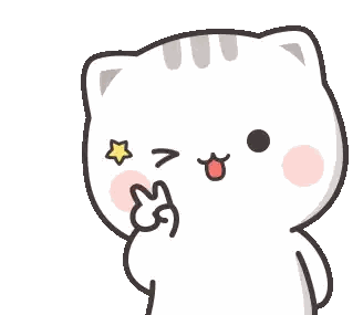 Cat Giving Peace Sign Sticker