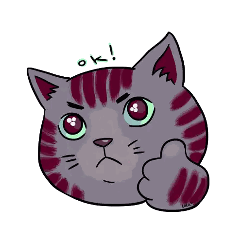 Cat Giving Thumbs Up OK Sticker