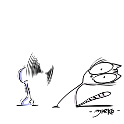 Cat Got Carried By Strong Wind GIF
