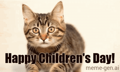 Cat Happy Children's Day GIF