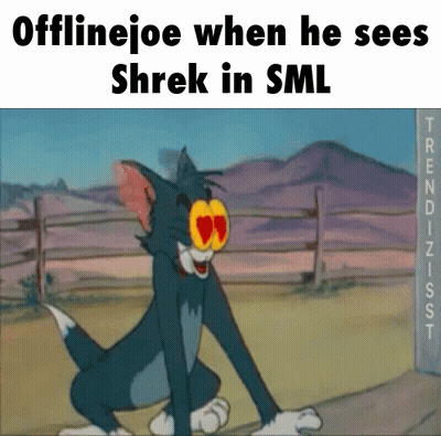Cat Hearts Eyes Offlinejoe Shrek SML GIF