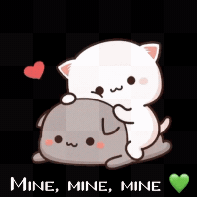 Cat Holding Another Cat Mine Mine Mine GIF