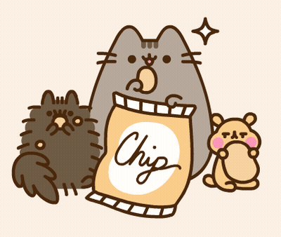 Cat Holding Bag Of Chips GIF