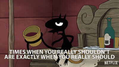 Cat Holding Bucket Times When You Really Shouldn't Are Exactly When You GIF