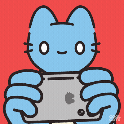 Cat Holding Cell Phone Cool Cats GIF