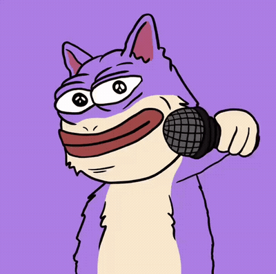 Cat Holding Microphone And Waving GIF