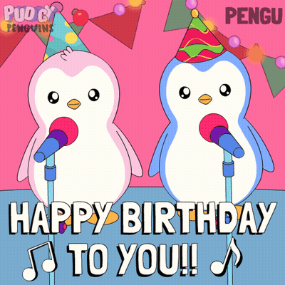 Cat Holding Party Hat Happy Birthday Eileen GIF