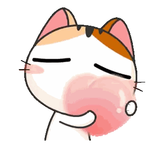 Cat Holding Pink Heart Sticker