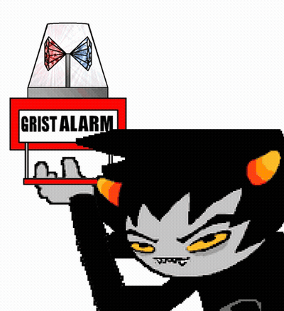 Cat Holding Sign Saying Grist Alarm GIF