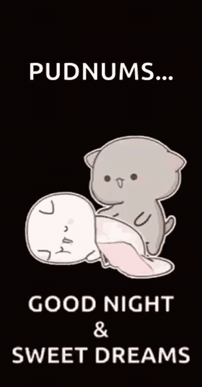 Cat Holding Sleeping Cat Good Night And Sweet Dreams GIF